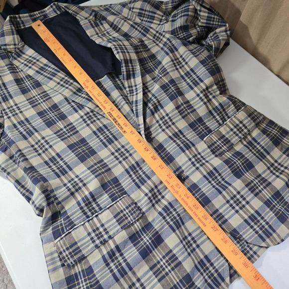 J Crew Ludlow Jacket Mens Large Plaid‎ 2 Button Unstructured Lightweight Blazer - Picture 13 of 14